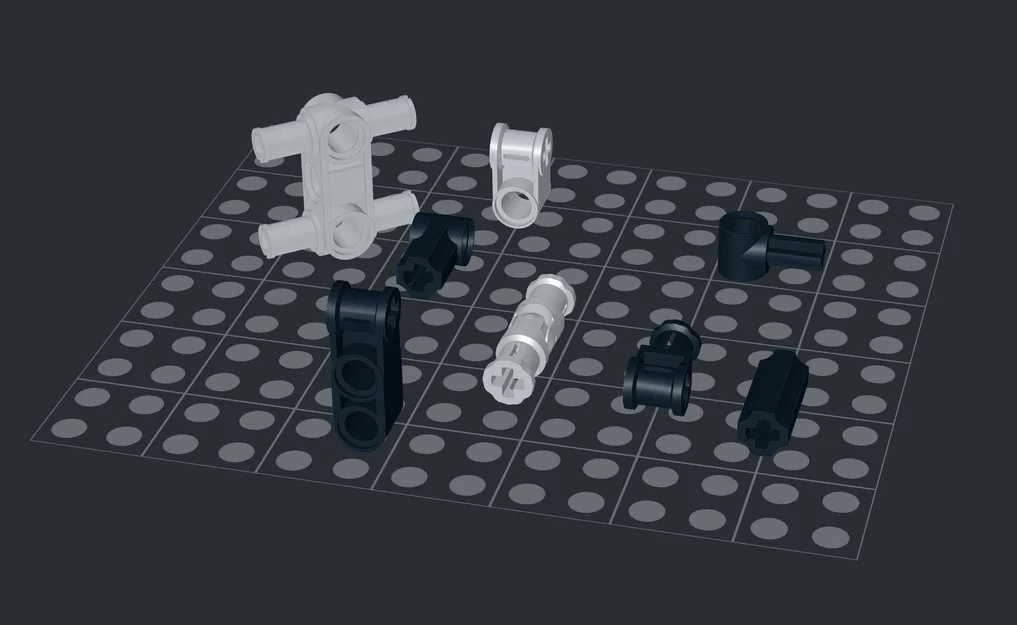 Bộ 13 linh kiện Technic Axle và Pin Connector cho mô hình LEGO - Image 2