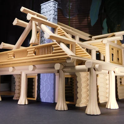 Mô hình nhà gỗ lớn (Big Log House)