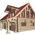 Mô hình nhà gỗ lớn (Big Log House) - Thumbnail 5