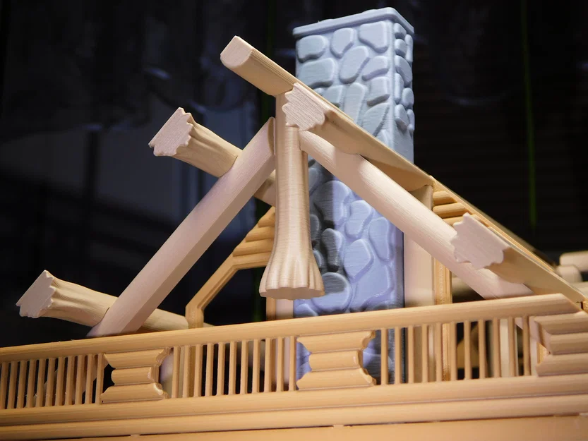 Mô hình nhà gỗ lớn (Big Log House) - Image 6