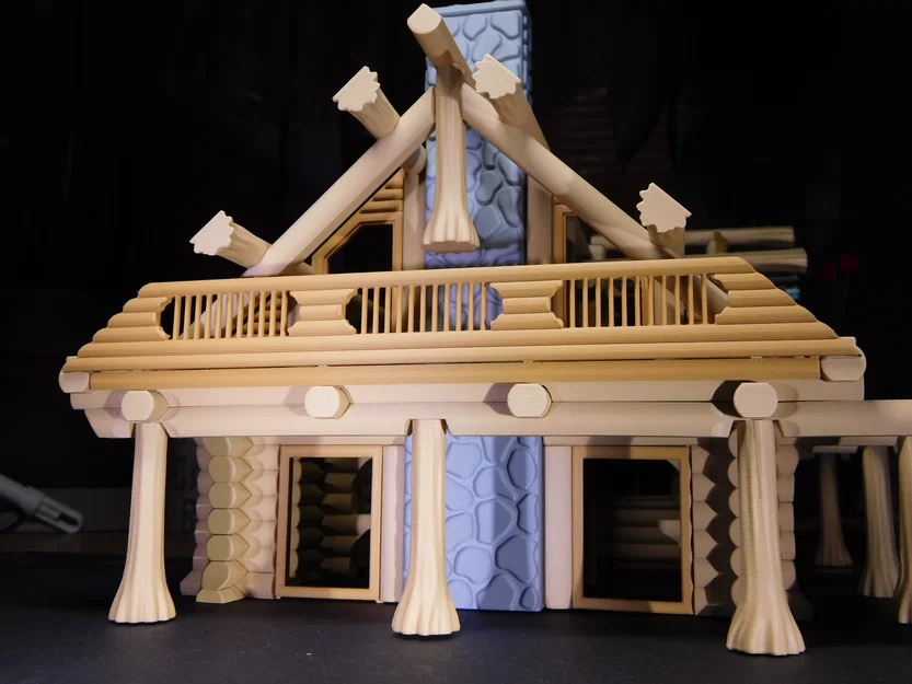 Mô hình nhà gỗ lớn (Big Log House) - Image 7