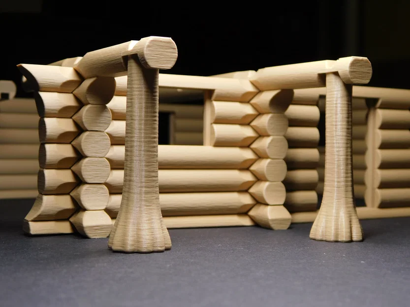 Mô hình nhà gỗ lớn (Big Log House) - Image 8