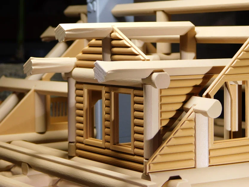 Mô hình nhà gỗ lớn (Big Log House) - Image 9