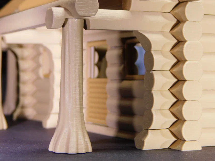 Mô hình nhà gỗ lớn (Big Log House) - Image 12