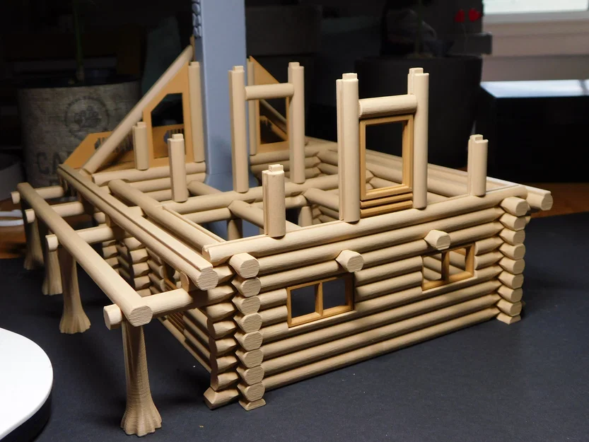 Mô hình nhà gỗ lớn (Big Log House) - Image 13