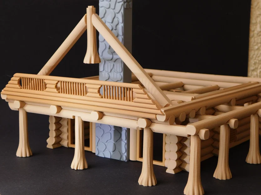 Mô hình nhà gỗ lớn (Big Log House) - Image 14