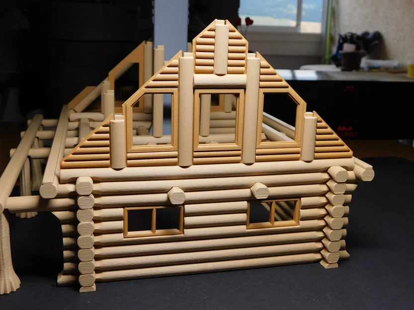Mô hình nhà gỗ lớn (Big Log House) - Image 15