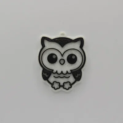 Móc khóa hình cú mèo dễ thương (Cute Owl Keychain) - Tự in 3D đơn giản