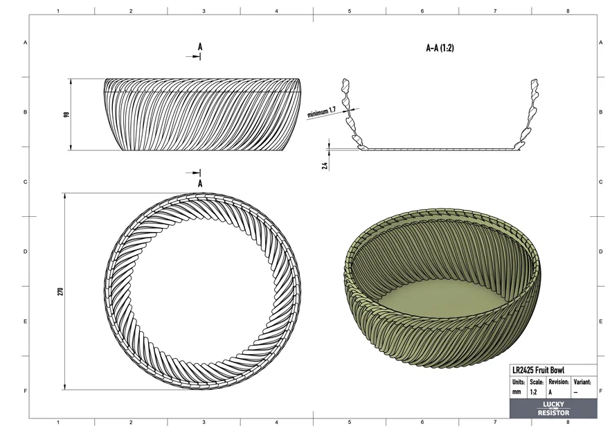 Tô Đựng Trái Cây Lớn với Hai Chiều Cao Khác Nhau - Image 7