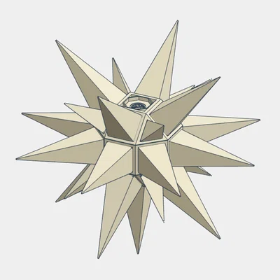 Ngôi sao Giáng sinh Hernhutter - Đường kính 44 cm