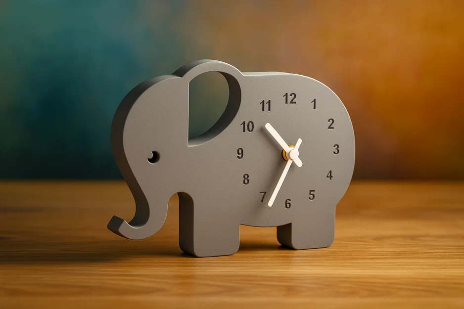 Đồng hồ hình chú voi (Elephant Clock) đáng yêu - Image 1