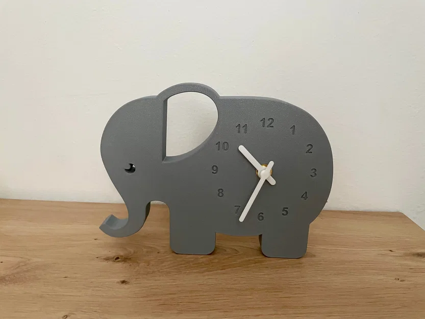 Đồng hồ hình chú voi (Elephant Clock) đáng yêu - Image 2