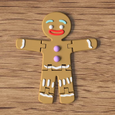 Mô hình bánh gừng Gingerbread Man cho Giáng sinh