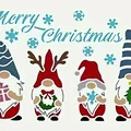 Bộ 4 khuôn Stencil hình Chú lùn Gnome chủ đề Giáng sinh - Thumbnail 2