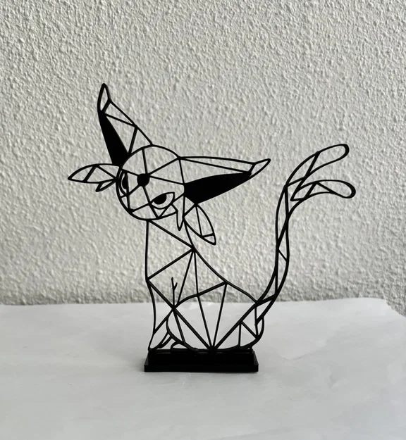 Mô hình Espeon Pokémon phong cách hình học 3D độc đáo - Image 1