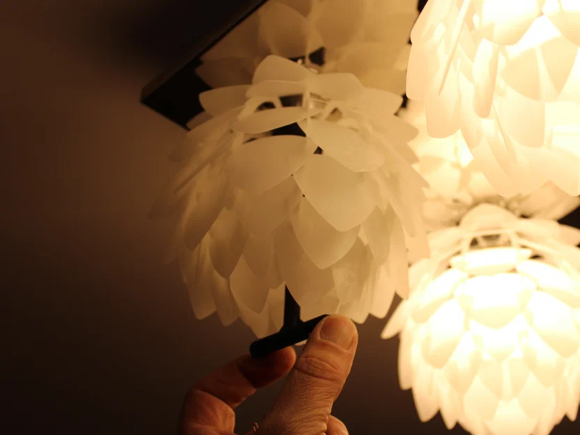 Chụp đèn hoa sen cho đui đèn G9 - Image 4