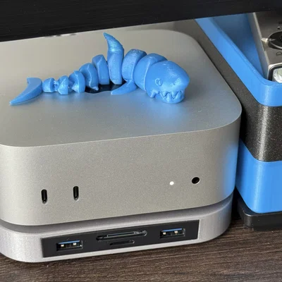Mac Mini M4 Hub - Đế gắn Hub tích hợp đọc thẻ SD và nút nguồn