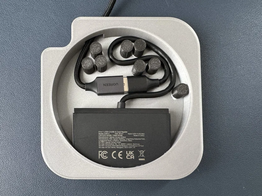 Mac Mini M4 Hub - Đế gắn Hub tích hợp đọc thẻ SD và nút nguồn - Image 4
