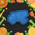 Khuôn cắt bánh hình xe bồn trộn bê tông sáng tạo cho bé - Thumbnail 1