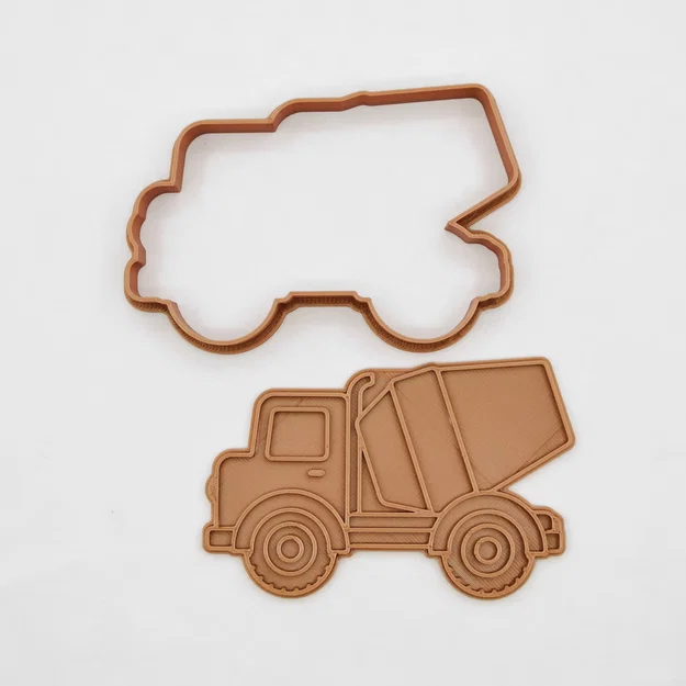 Khuôn cắt bánh hình xe bồn trộn bê tông sáng tạo cho bé - Image 2