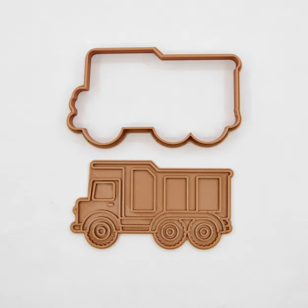 Khuôn cắt bánh hình xe tải ben (Heavy Dumper Cookie Cutter) - Image 2