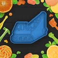 Khuôn cắt bánh quy hình xe cần cẩu (Heavy crane cookie cutter) - Thumbnail 1