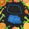 Bộ khuôn cắt bánh quy hình máy xúc 3D sáng tạo cho bé - Thumbnail 1