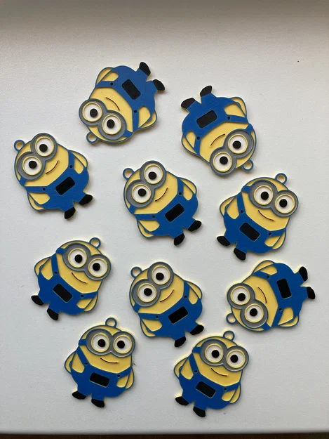 Móc khóa Minion 3D đáng yêu - File in STL cho người mới bắt đầu - Image 2