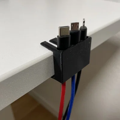 Giá đỡ cáp sạc 3 đầu để bàn