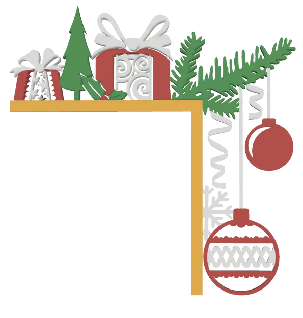 Vật trang trí Giáng sinh gắn góc cửa - Image 1