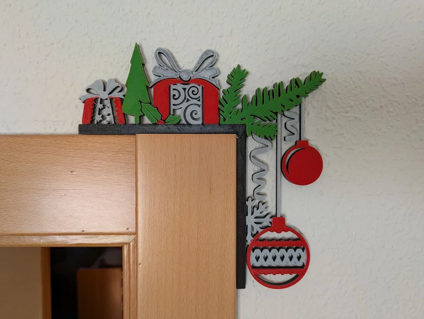 Vật trang trí Giáng sinh gắn góc cửa - Image 2