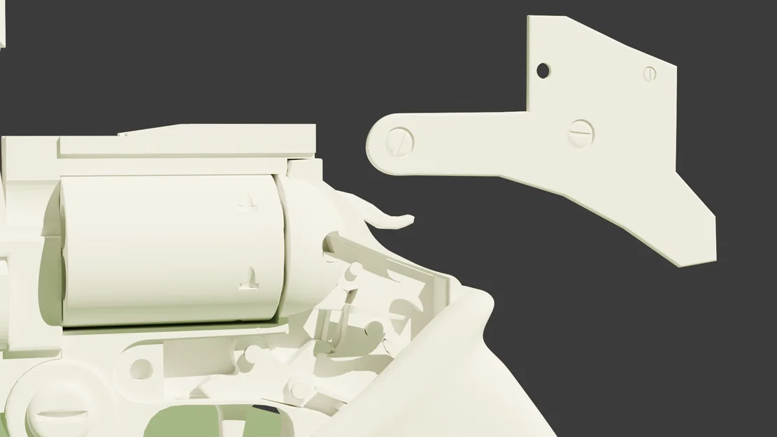 Mô hình súng Trigun Revolver AGL .45 với các bộ phận cơ khí - Image 2