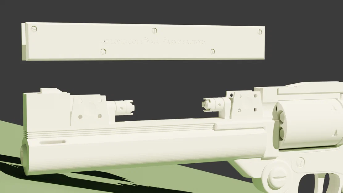 Mô hình súng Trigun Revolver AGL .45 với các bộ phận cơ khí - Image 3