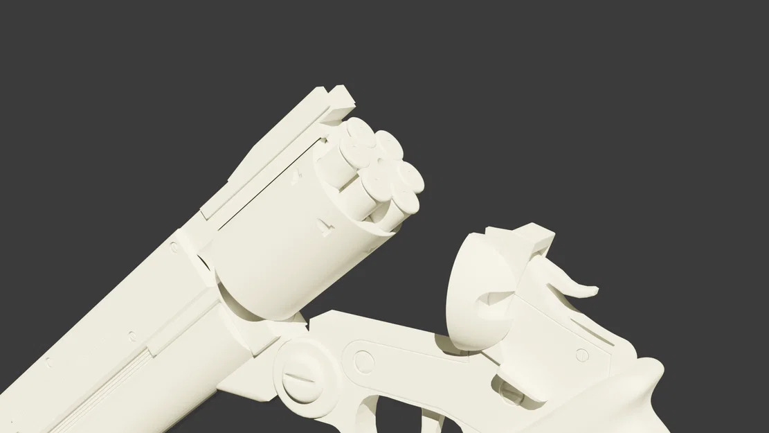 Mô hình súng Trigun Revolver AGL .45 với các bộ phận cơ khí - Image 4