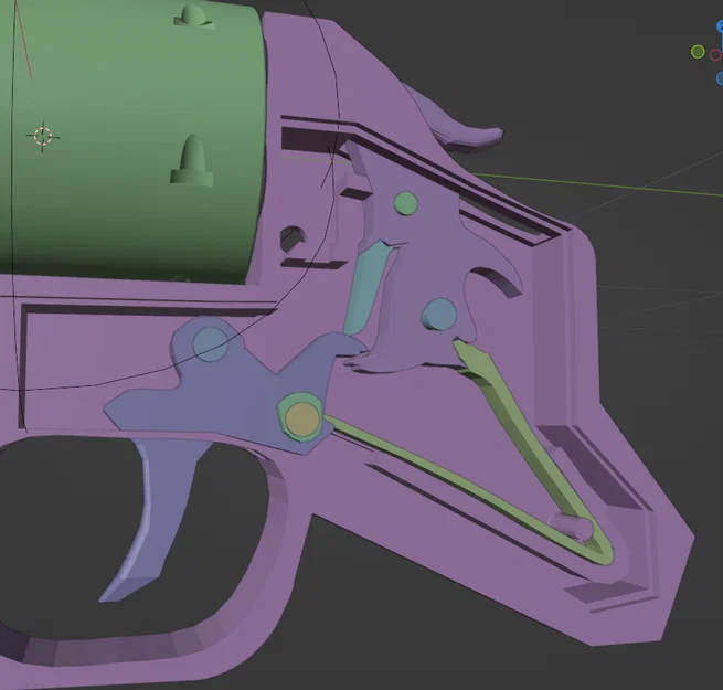 Mô hình súng Trigun Revolver AGL .45 với các bộ phận cơ khí - Image 5