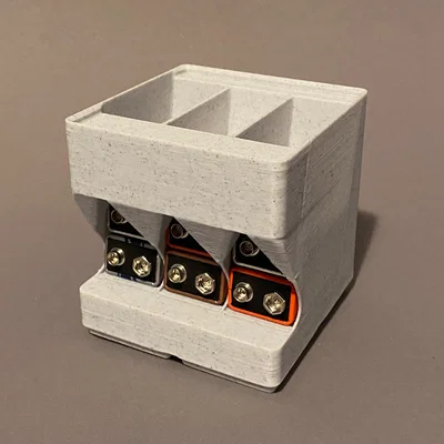 Khay chứa pin 9V hệ Gridfinity