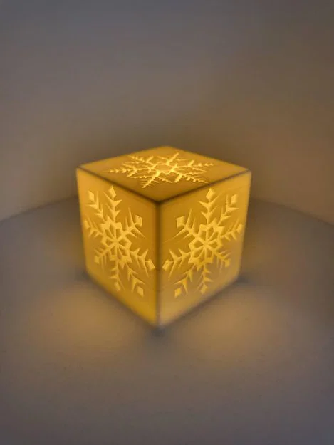Hộp đèn Giáng sinh - Họa tiết bông tuyết - Trang trí nhà cửa - Image 1