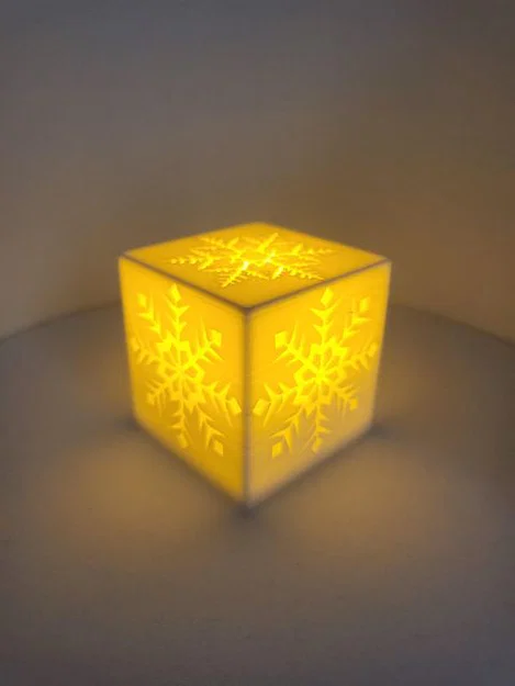 Hộp đèn Giáng sinh - Họa tiết bông tuyết - Trang trí nhà cửa - Image 3