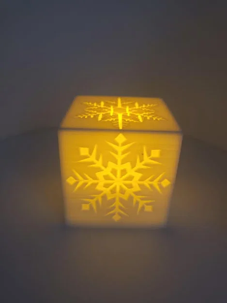 Hộp đèn Giáng sinh - Họa tiết bông tuyết - Trang trí nhà cửa - Image 4