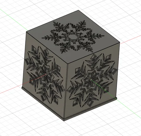 Hộp đèn Giáng sinh - Họa tiết bông tuyết - Trang trí nhà cửa - Image 8