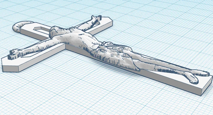 Mô hình trang trí thánh giá Chúa Jesus in 3D tinh xảo - Image 1