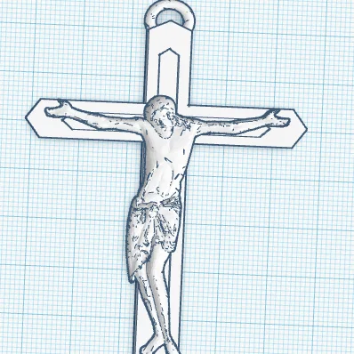 Mô hình trang trí thánh giá Chúa Jesus in 3D tinh xảo