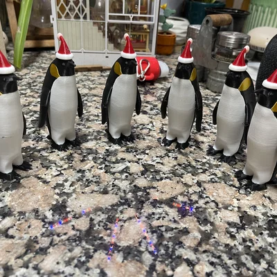 Mô hình chim cánh cụt hoàng đế đón Giáng sinh in 3D (Phiên bản MMU)