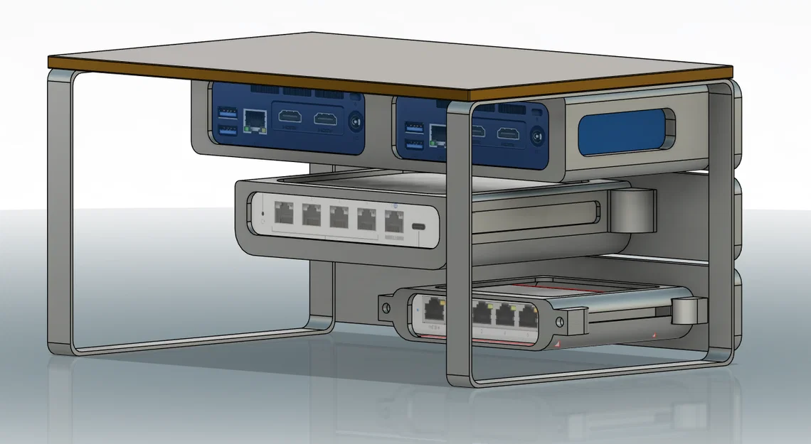Khay rackmount 10-inch cho FlexMini, UCG-Ultra và BeeLink Mini - Image 2