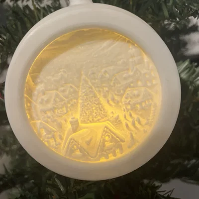 Đồ trang trí Giáng sinh - Lithophane Tealight