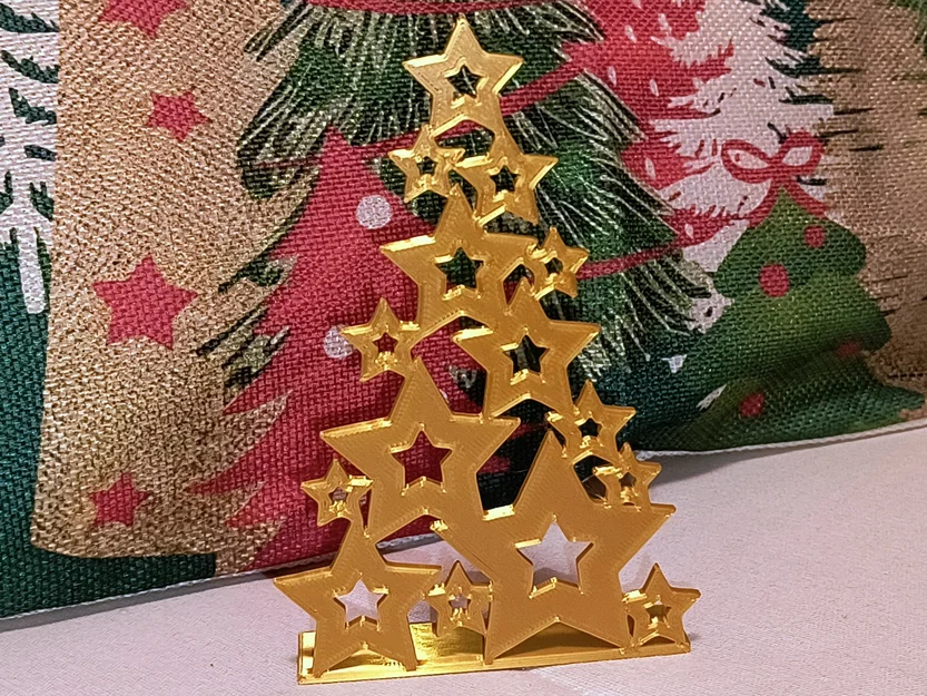 Mô hình Cây thông Noel trang trí hình ngôi sao độc đáo - Image 1