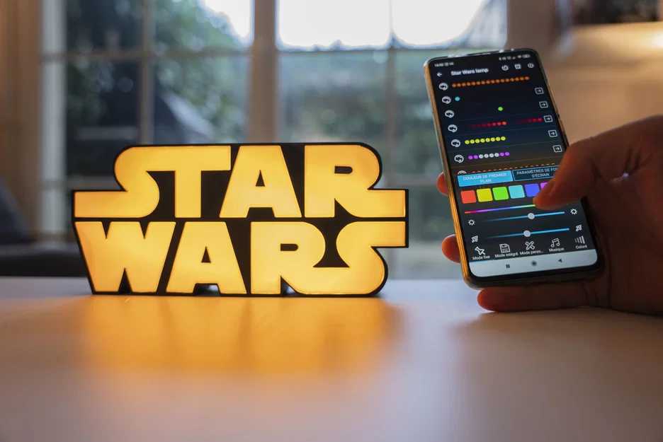 Đèn trang trí logo Star Wars in 3D điều khiển qua App - Image 2