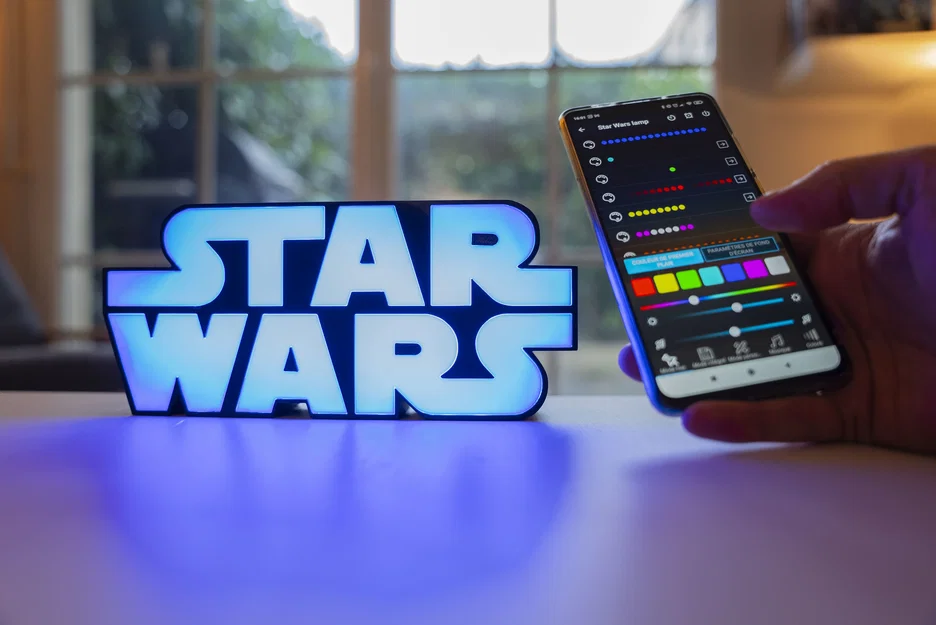 Đèn trang trí logo Star Wars in 3D điều khiển qua App - Image 3