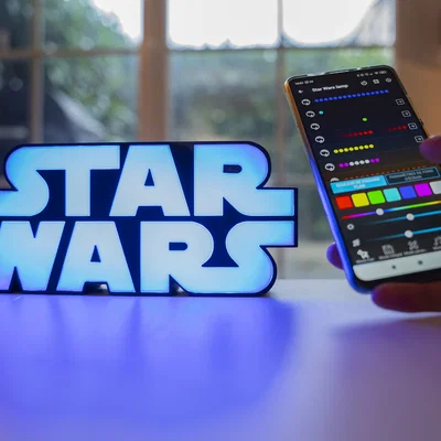 Đèn trang trí logo Star Wars in 3D điều khiển qua App