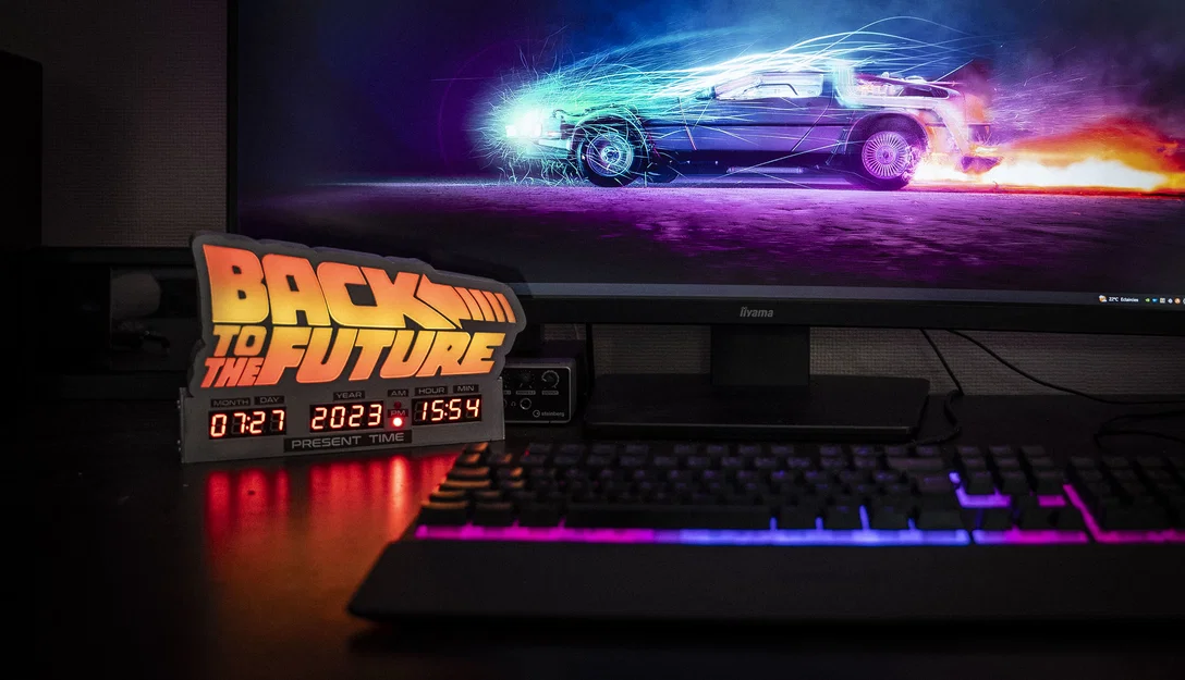 Đèn & Đồng hồ chủ đề Back To The Future - Image 2